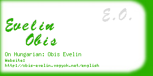 evelin obis business card